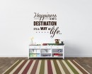 Happiness is Quotes Wall Decal Motivational Vinyl Art Stickers